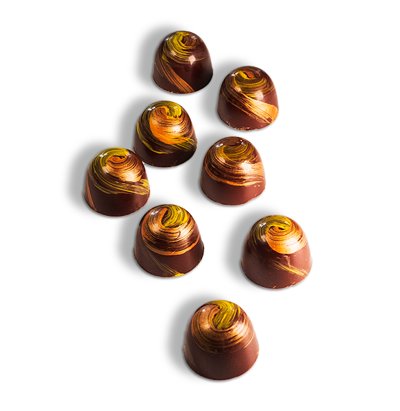 Handgefertigte Pralinen – Haselnuss Caramel - Clement Chococult