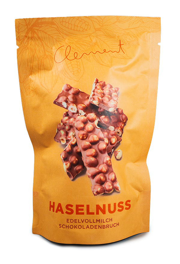 Haselnuss Edelvollmilch Schokoladenbruch - Clement Chococult